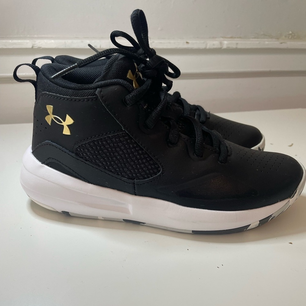 Under Armour PS Lockdown Black/White Kids Size 2